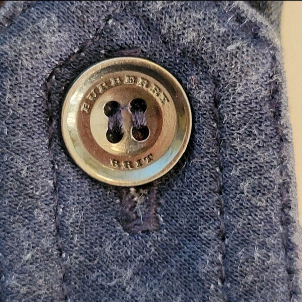 Burberry Brit Purple Plaid Top SzL - Picture 5 of 9